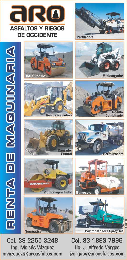 Profiler, Double Roller, Skid Steer Loader, Backhoe, Combined Roller, Front Loader, Oiler, Vibro Compactor, Sweeper, Pneumatic, Paver for RENT.