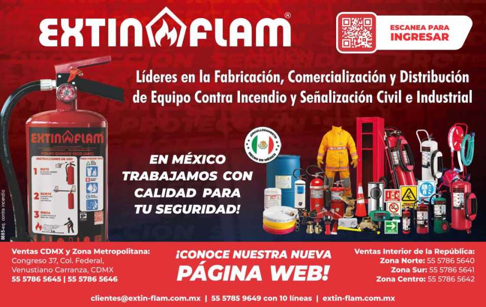 Leaders in the Manufacturing, Marketing and Distribution of Fire Fighting Equipment and Civil and Industrial Signaling. In Mexico we work with Quality for your Safety